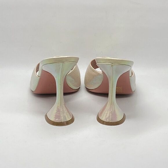 Amina Muaddi Lupita Holographic Leather Mule size 39 - Picture 10 of 14